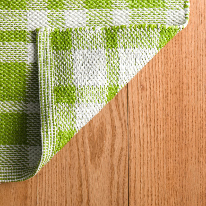 Tattersall Sprout Handwoven Indoor/Outdoor Rug, Rectangle 8'6" x 11'6"
