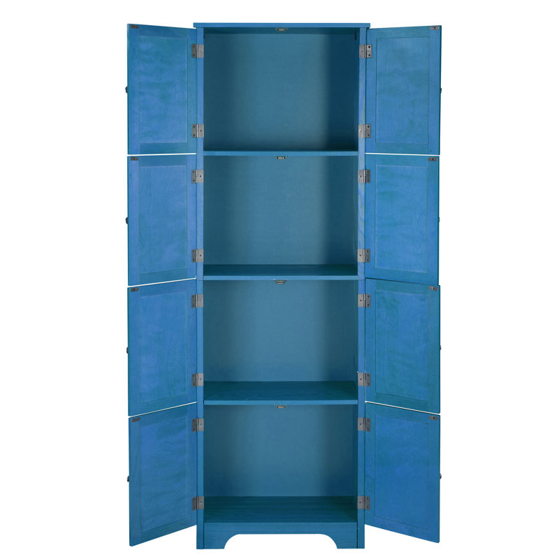 24'' Wide 4 Storage Cabinet, Blue