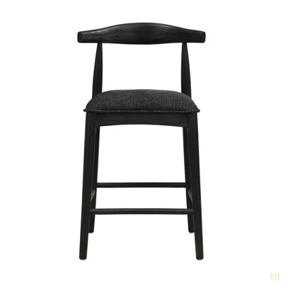 TABOURET DE COMPTOIR EN TISSU (ENSEMBLE DE 2)