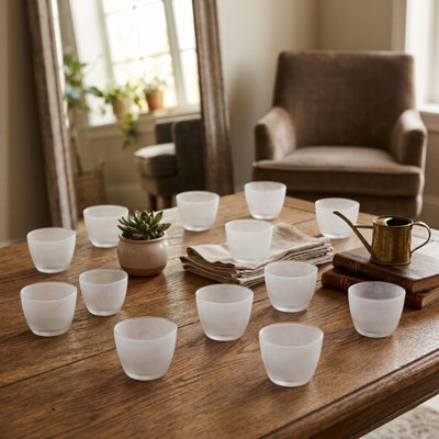 3.5'' H Glass Tabletop Tealight Holder