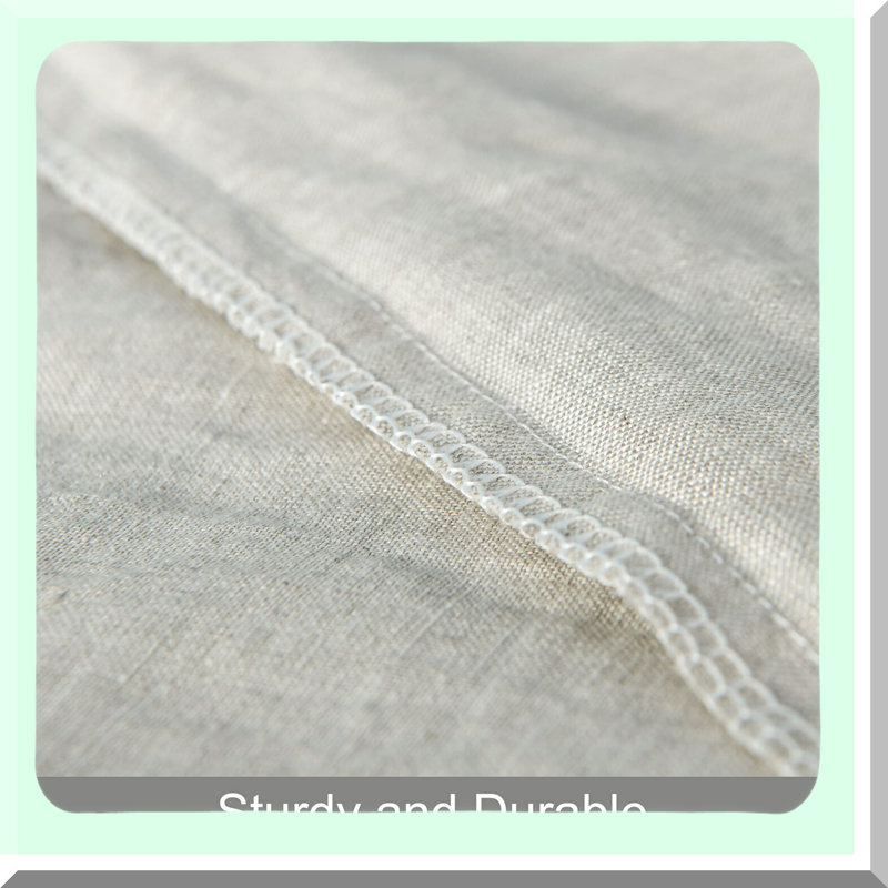CoolBreeze Linen Pillowcase Set - 2 Pack Queen Size, Breathable & Cooling Washed Yarn Dyed Cases for Hot Sleepers. Envelope Closure, 20x30 Inches, Natural French Linen.