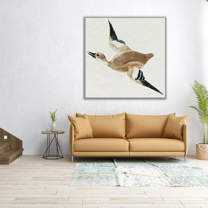 Flying Ducks II - reproduction d'art sur toile, H 20 po x l 20 po