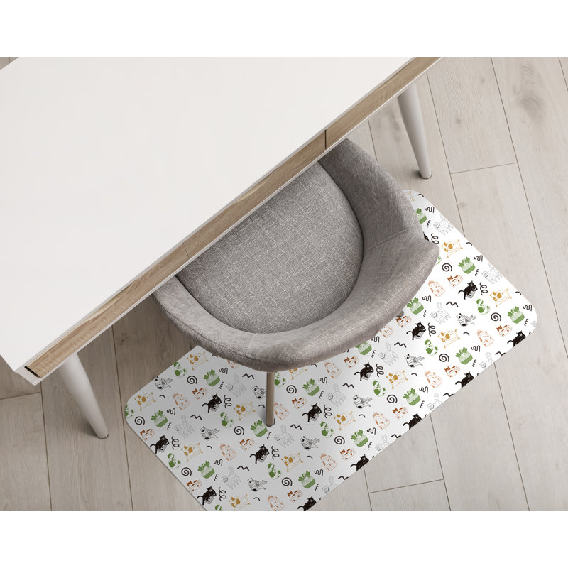 Napat Hard Floor Rectangular Chair Mat, 140 x 100 cm