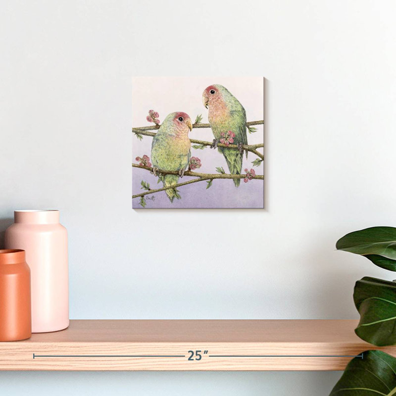 Brampt Love Birds, 10'' H x 10'' W