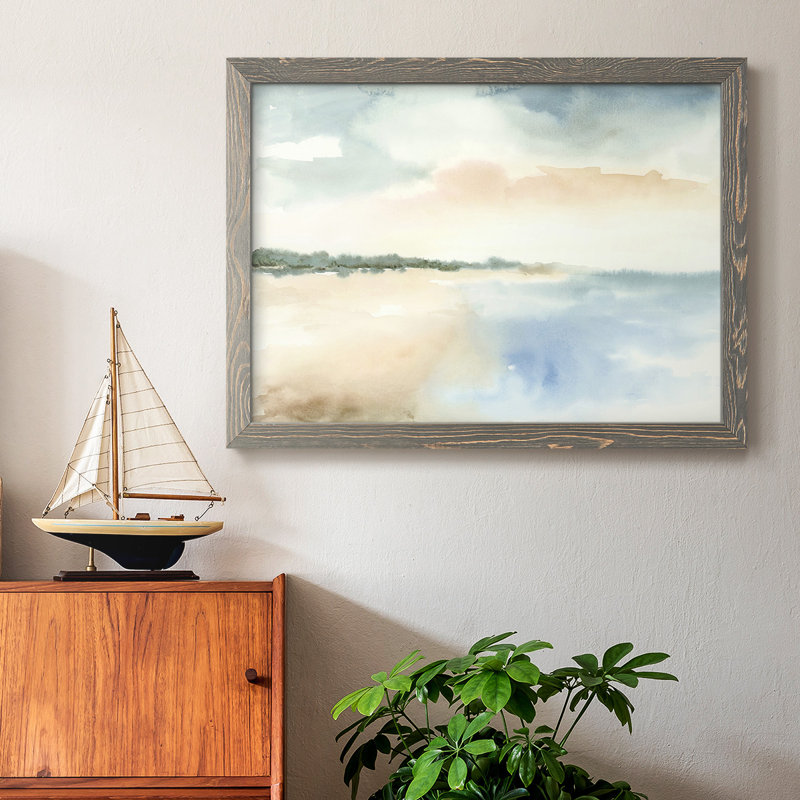 Simple Sea, reproduction d'art sur toile, Gris, H 14 po x l 20 po