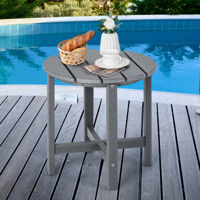 Lamija Round Outdoor Side Table - 46 cm W 46 cm D
