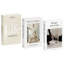 Ensemble de 3 livres décoratifs beiges et blancs