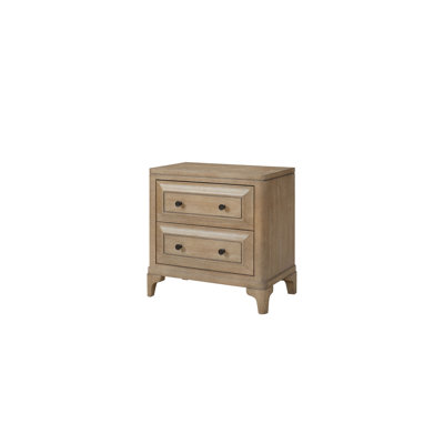 Table de chevet 2 tiroirs avec finition sable