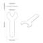  Spanner Silver Iron Open-Ended Tool Hardware Accessory for Fastening