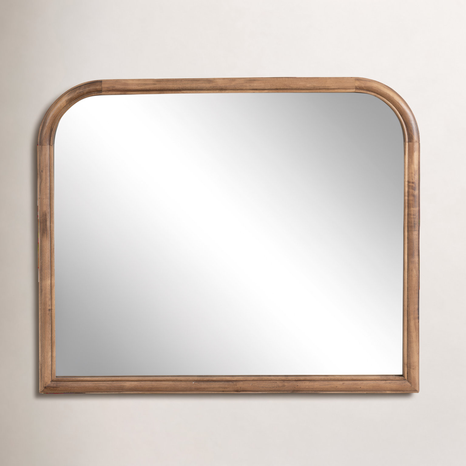 Brandis Accent Mirror, Rustic Brown, 28" x 34", Arch