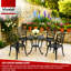 Centurion VIVALDI Black 5-Piece Aluminium Garden Bistro Set