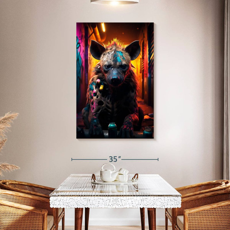 Brampt Graffiti Hyena, 48" H x 32" W