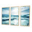 Seychelles Beach At Sunset - Sea & Shore, ensemble de 3 toiles murales encadrées-1433124353-1433124355