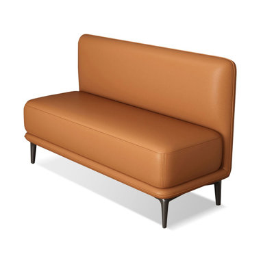 Banc rembourré orange