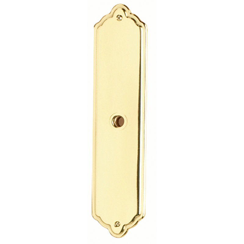 Contre-plaque rectangulaire contemporaine 4 po, Nickel satiné