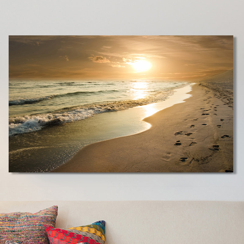 « empreintes », reproduction de photo sur toile tendue, H 28 po x l 48 po x P 1,5 po