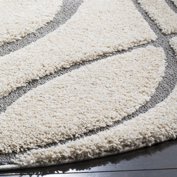 Ashal Abstract Cream/Gray Area Rug