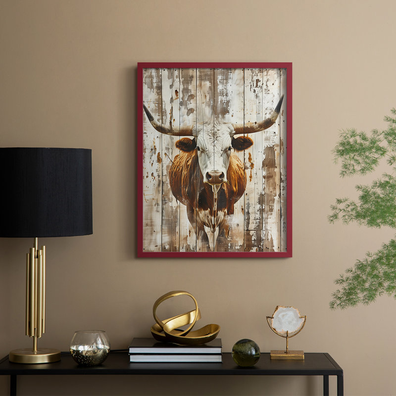 «ANIMALS Series DIX», H 30 po x l 24 po, Rouge