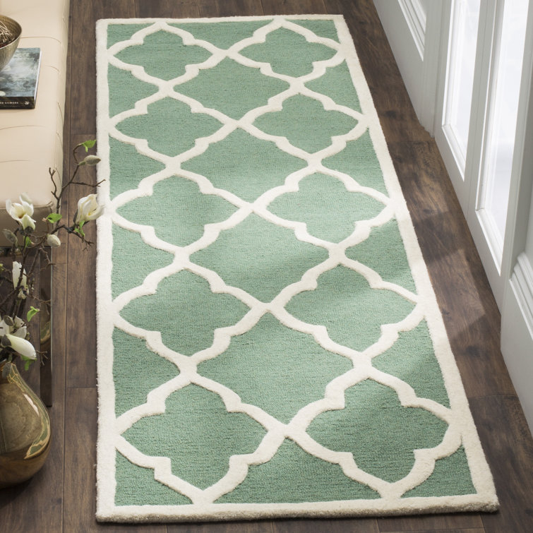 Roan Trellis Wool Hand Woven Area Rug