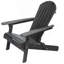 Chaise Adirondack pliable rustique en bois d'acacia pour le confort extérieur-585479261