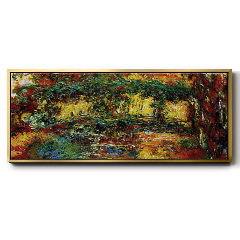 Le pont japonais, 1910 - toile encadrée, H 8 po x l 20 po