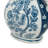 Decorative Porcelain Pitcher with Floral Patterns - 9" x 5" x 10" - Blue /White