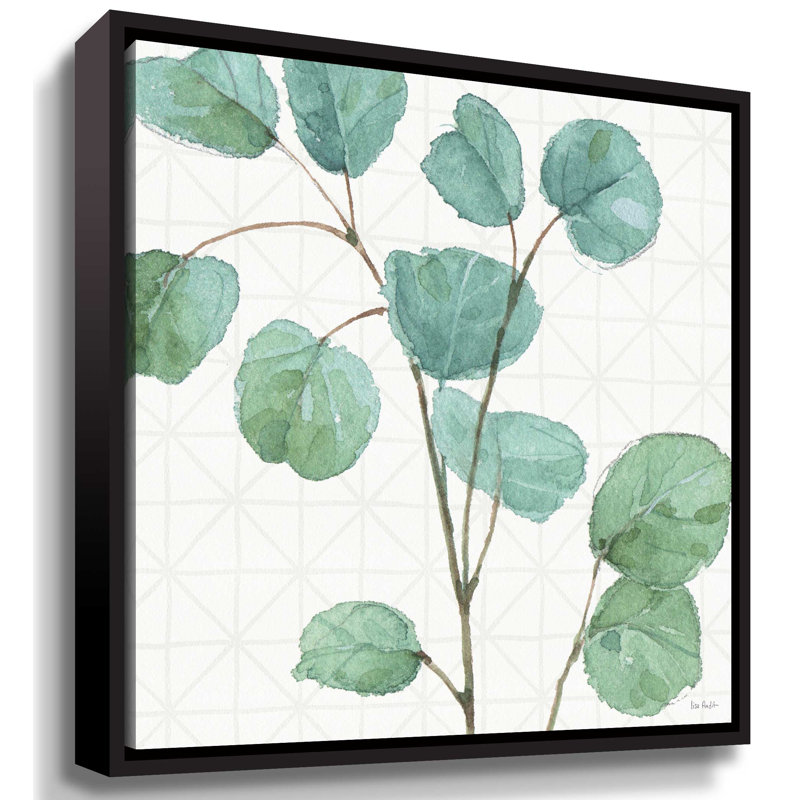 « mixed verts lii », impression sur toile, H 10 po x l 10 po x P 2 po, Cadre flottant