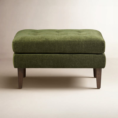  Velvet Upholstered Ottoman