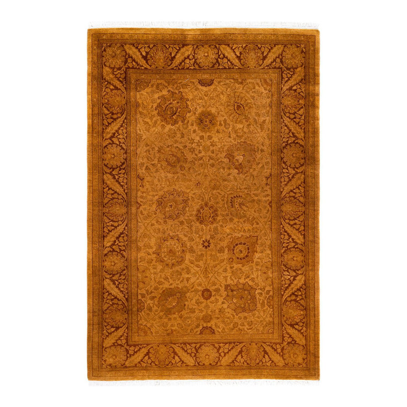 Tapis unique en laine 4 pi 1 po x 6 pi 1 po Shorsey