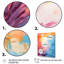 «Pastal Color Tropical Windows View 2», art mural floral abstrait-1871293456-1871293459