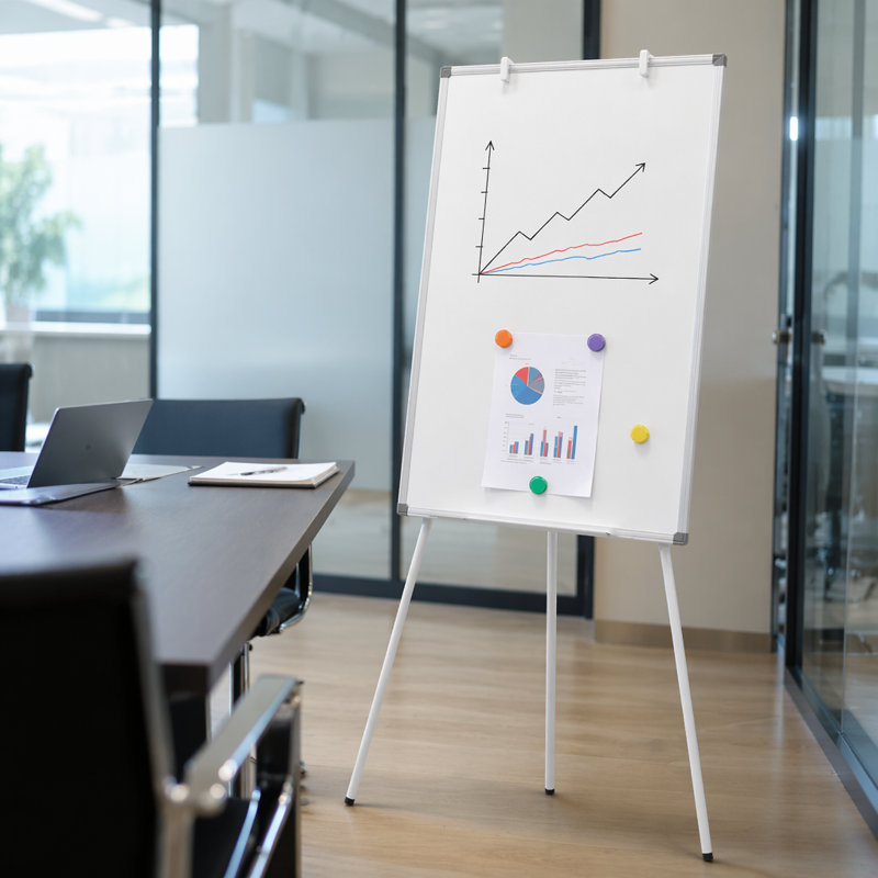 Trépied magnétique effaçable à sec, tableau blanc portatif réglable en hauteur pour la maison, le bureau et la salle de classe