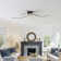 Lizetta 4-Light Wi-Fi Smart LED Semi Flush Mount with Remote Control
