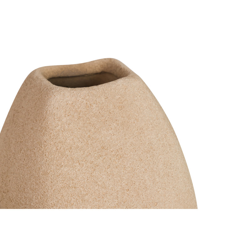 Ceramic / Porcelain Table Vase, Brown, 30cm H x 16cm W x 16cm D