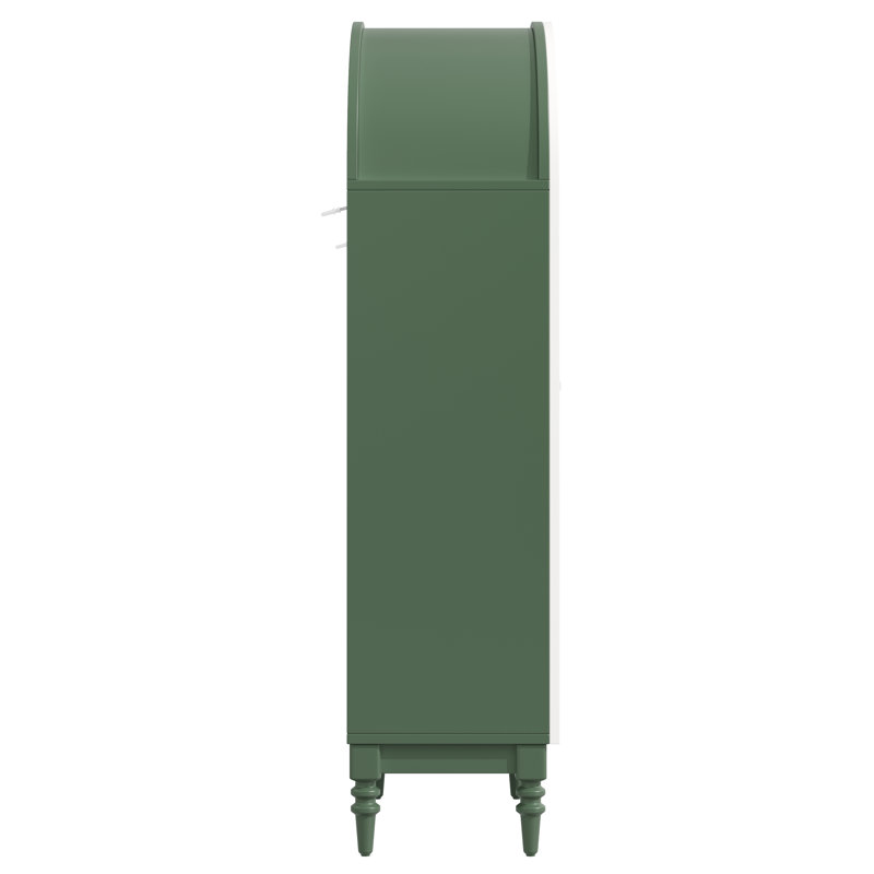 76 cm W Display Cabinet, Green