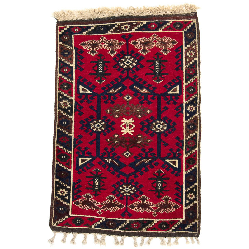 Oriental Wool Hand Woven 82cm X 118cm Area Rug