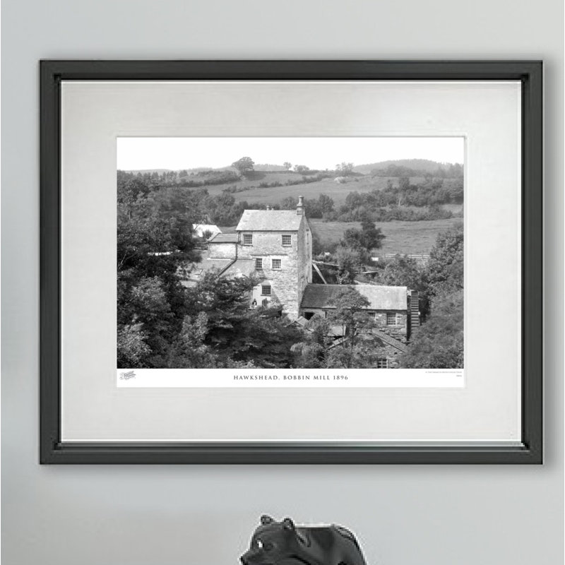 Hawkshead, Bobbin Mill 1896 by Francis Frith - Single Picture Frame Print, 45cm H x 60cm W x 2.3cm D