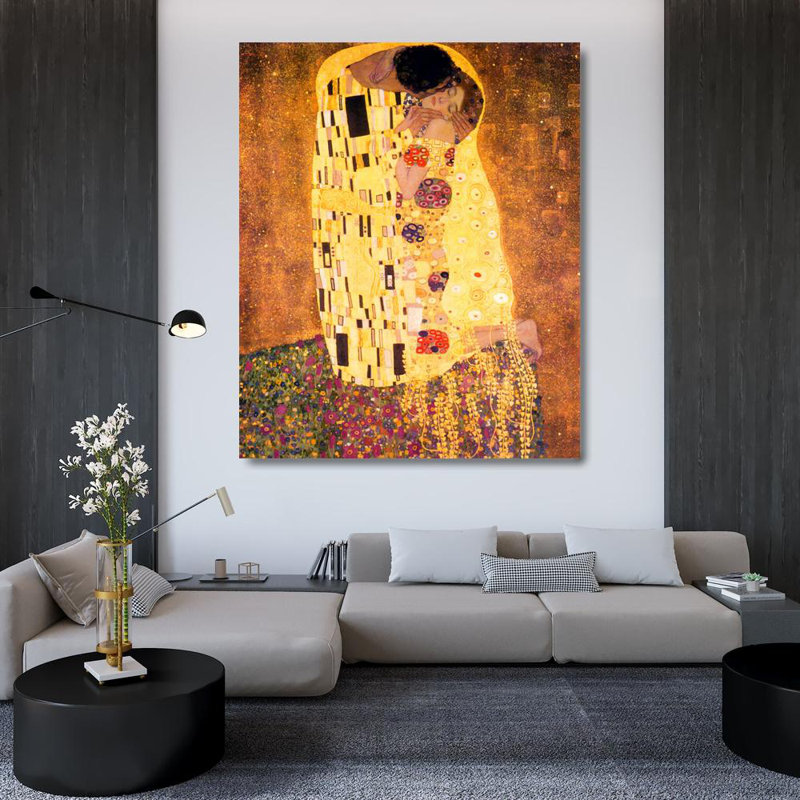 Le baiser, H 44 po x l 36 po