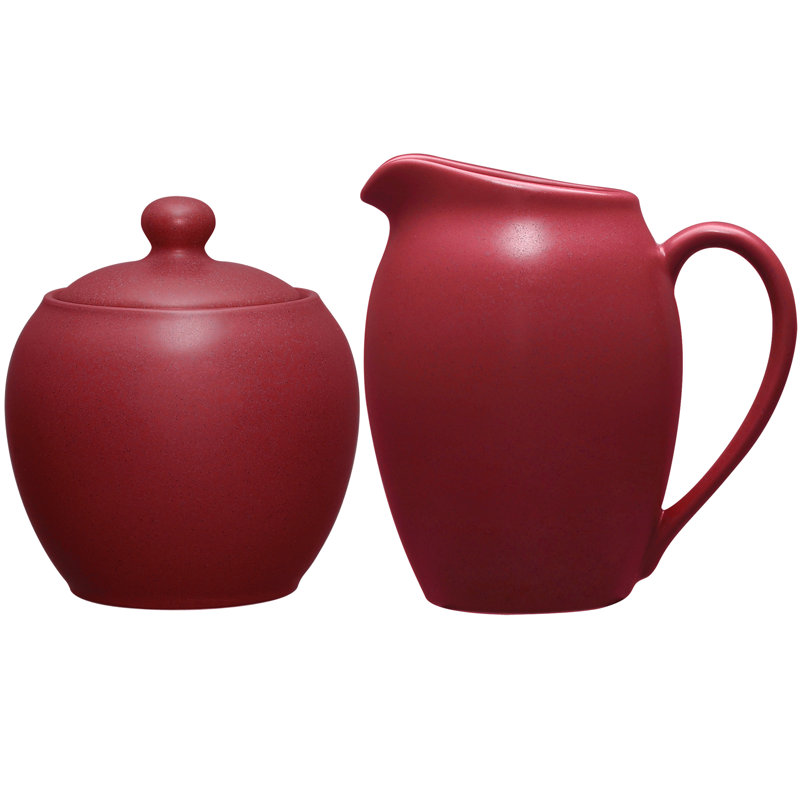Noritake Colorwave Sugar and Creamer Set, Raspberry