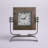 Industrial Analog Metal Mechanical Tabletop Clock in Brown/Black/Silver