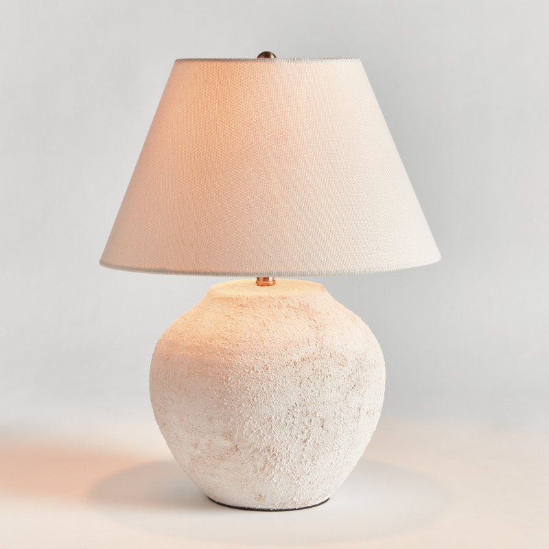 Textured Ceramic Table Lamp 15 in
