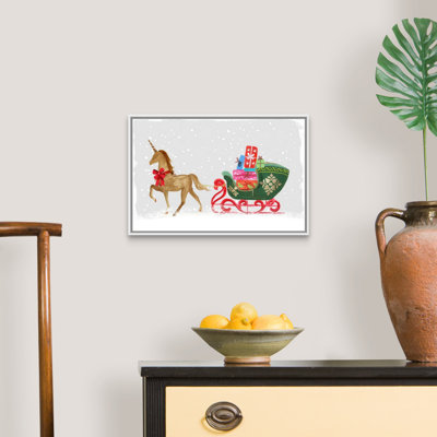 Licorne fière avec cadeaux-reproduction d’art sur toile