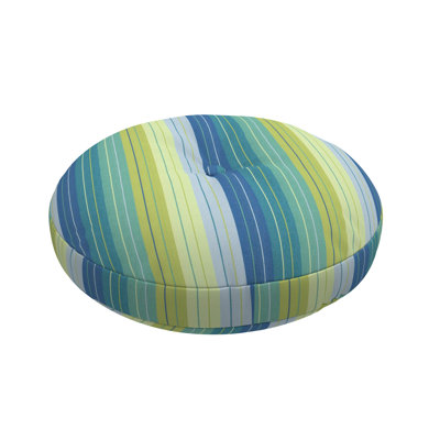 Sunbrella Indoor/Outdoor Throw Pillow, 18 Inch Round Cushion Cover with Insert