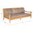 71.7'' Wide Straight Acacia Patio Daybed with Cushions-291028155-291028152