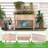 Wood Elevated Planter with Trellis