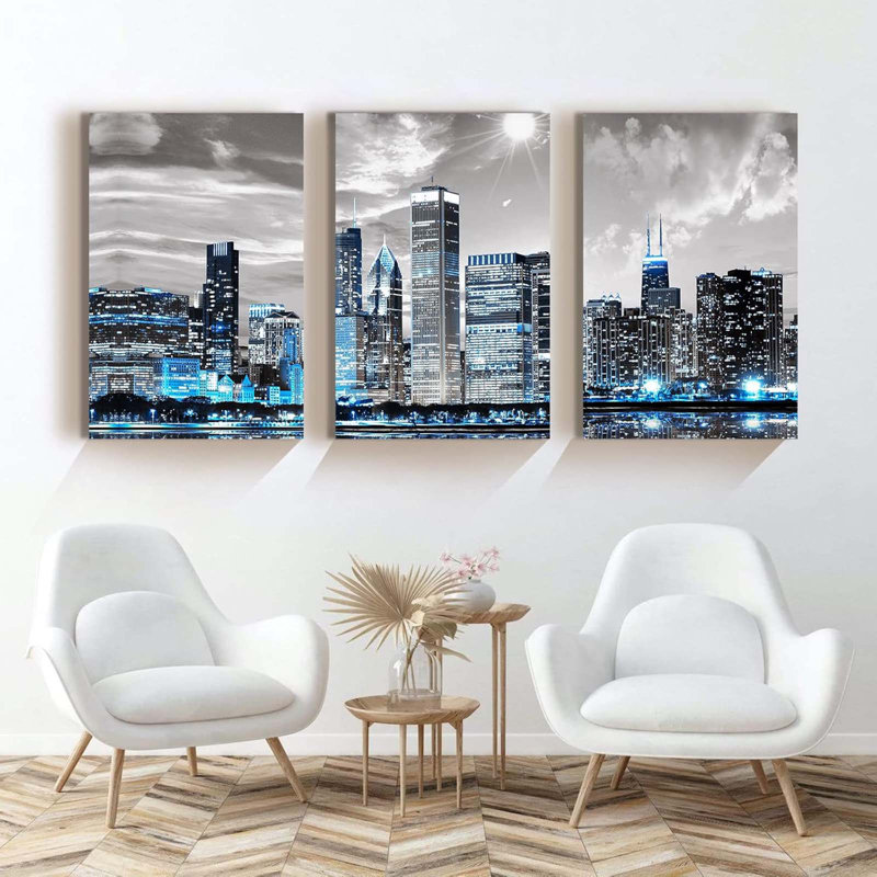 3 Piece Wrapped Canvas Print