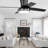 44" Modern Flush Mount Ceiling Fan with Lights and Remote, 6 Speed Reversible DC Motor, Low Profile Ceiling Fan-1202855814-1202855815