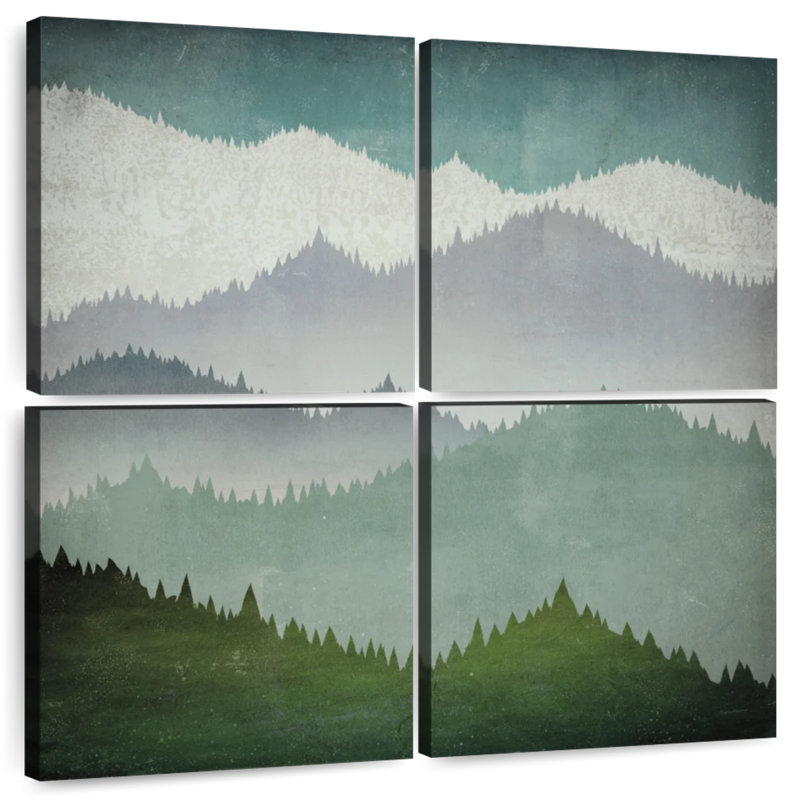 Forest's First Snow, 26" H x 26" W