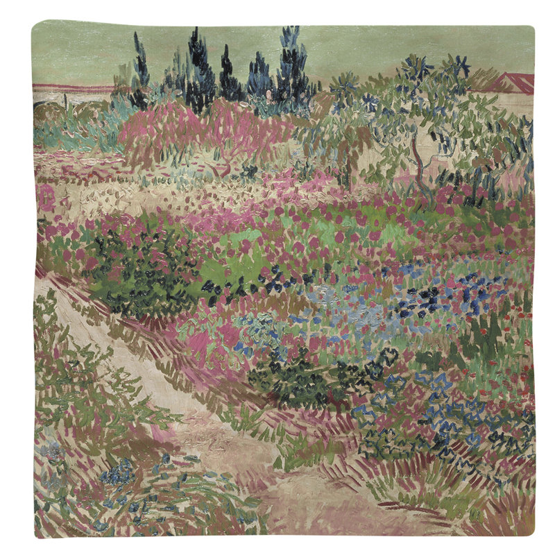 Napperon Vincent Van Gogh, Rose, Sergé de coton, Square 