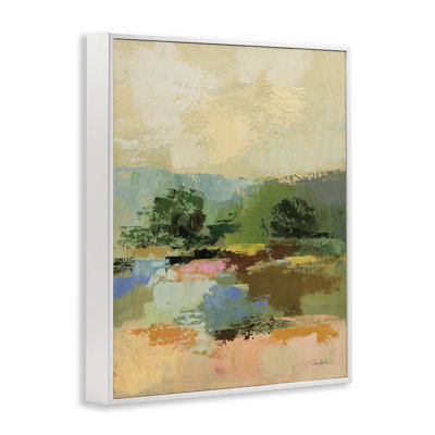 Across The River, art de la giclée abstraite encadrée par Silvia Vassileva