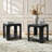Waynesville Dimarco Modern 22" W Square Solid Wood End Table with Lower Storage Shelf-628995407